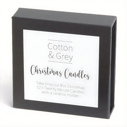 Cotton & Grey Christmas Candles Take Time Out Mindful Christmas Gift Idea