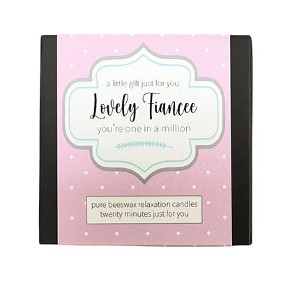 Cotton & Grey Lovely Fiancée Candles Beeswax Candle Gift Idea