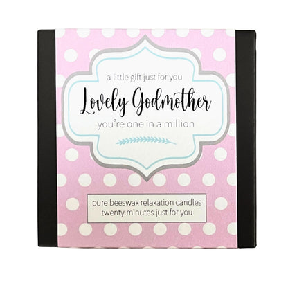 Cotton & Grey Lovely Godmother Candles Beeswax Candle Gift Idea