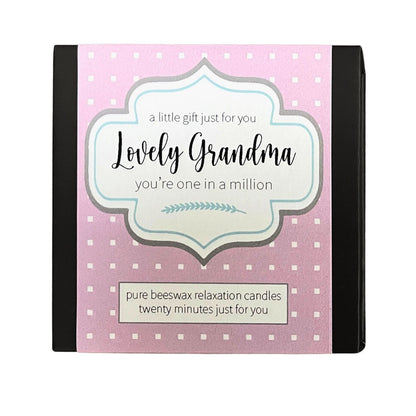 Cotton & Grey Lovely Grandma Candles Beeswax Candle Gift Idea