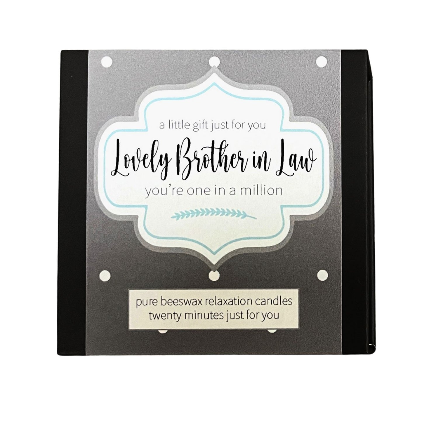 Cotton & Grey Lovely Brother-In-Law Candles Beeswax Candle Gift Idea