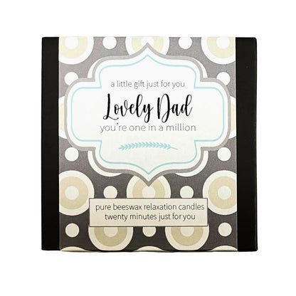 Cotton & Grey Lovely Dad Candles Beeswax Candle Gift Idea