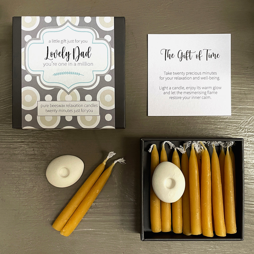 Cotton & Grey Lovely Dad Candles Beeswax Candle Gift Idea