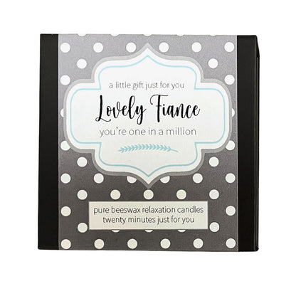 Cotton & Grey Lovely Fiancé Candles Beeswax Candle Gift Idea