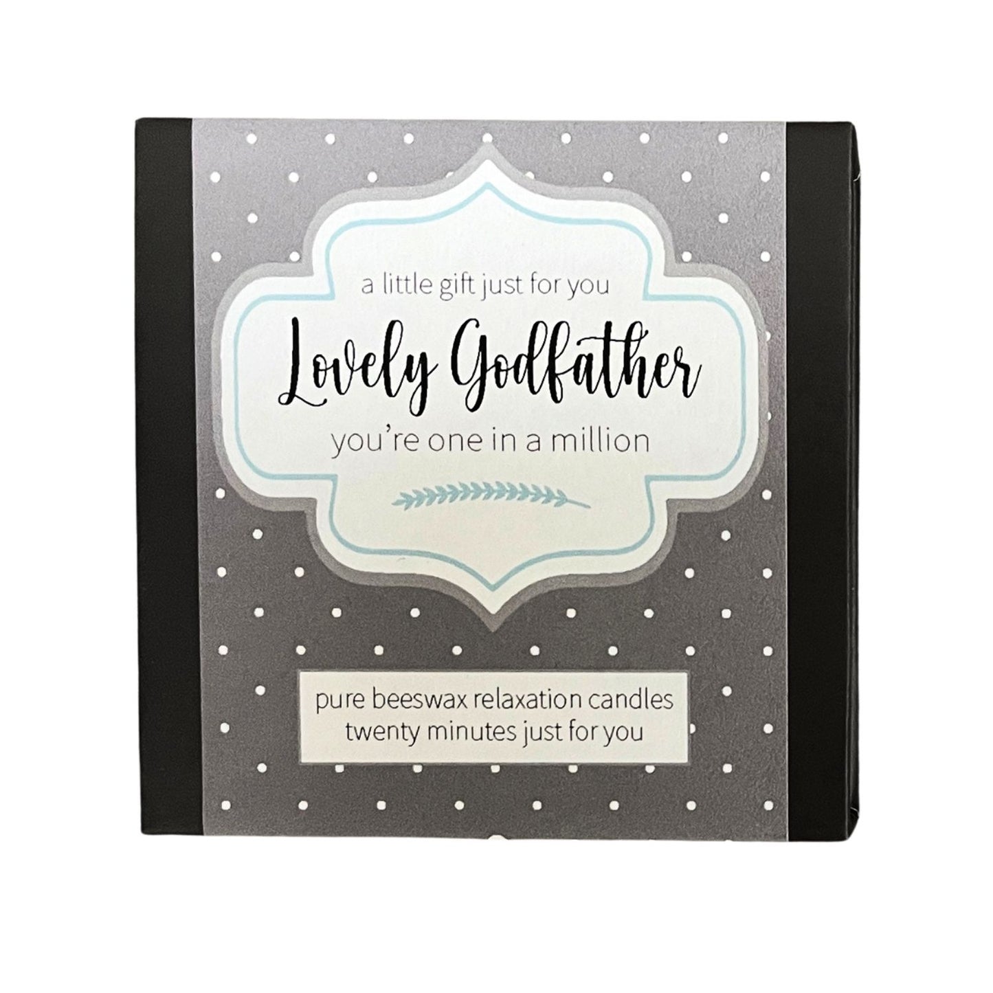 Cotton & Grey Lovely Godfather Candles Beeswax Candle Gift Idea