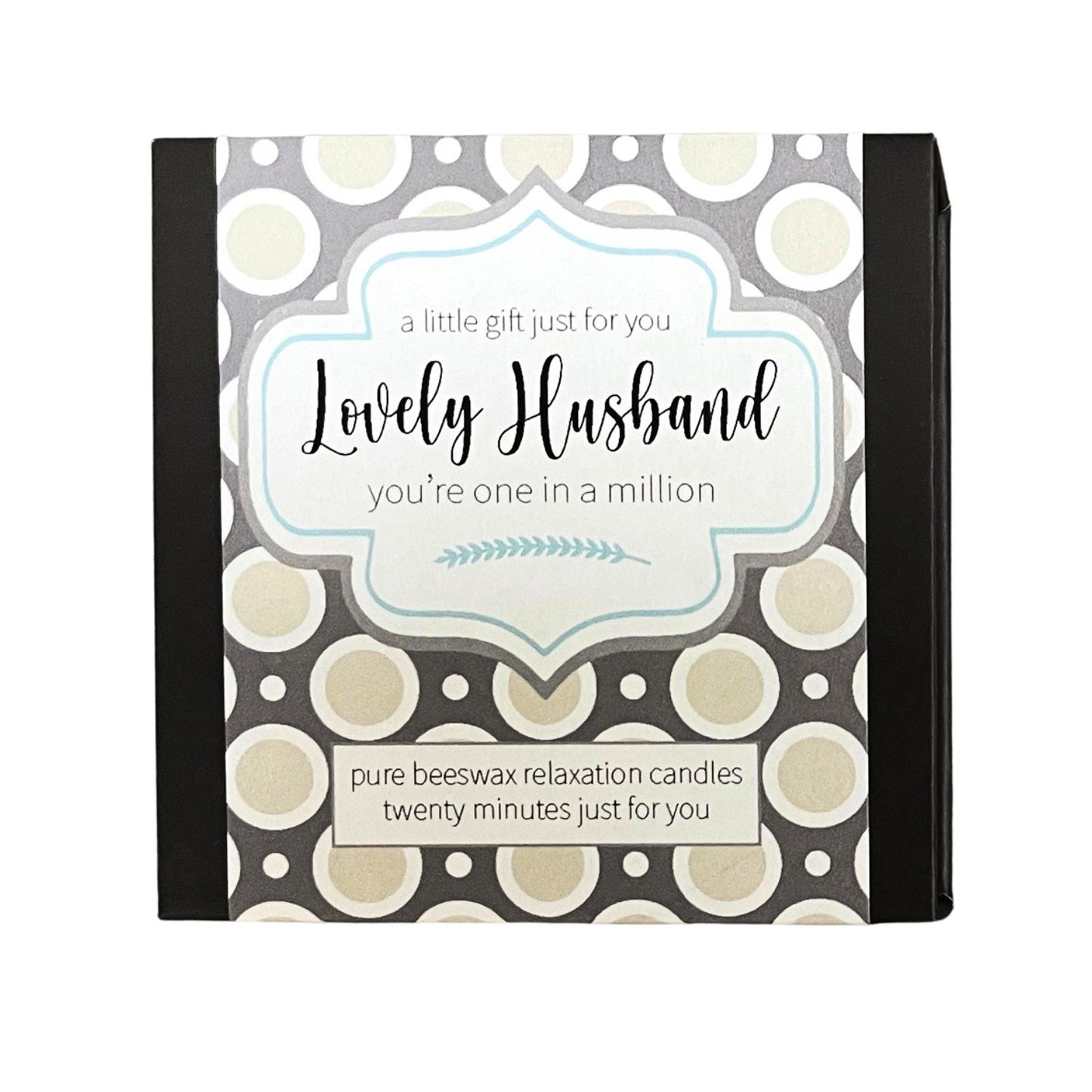 Cotton & Grey Lovely Husband Candles Beeswax Candle Gift Idea