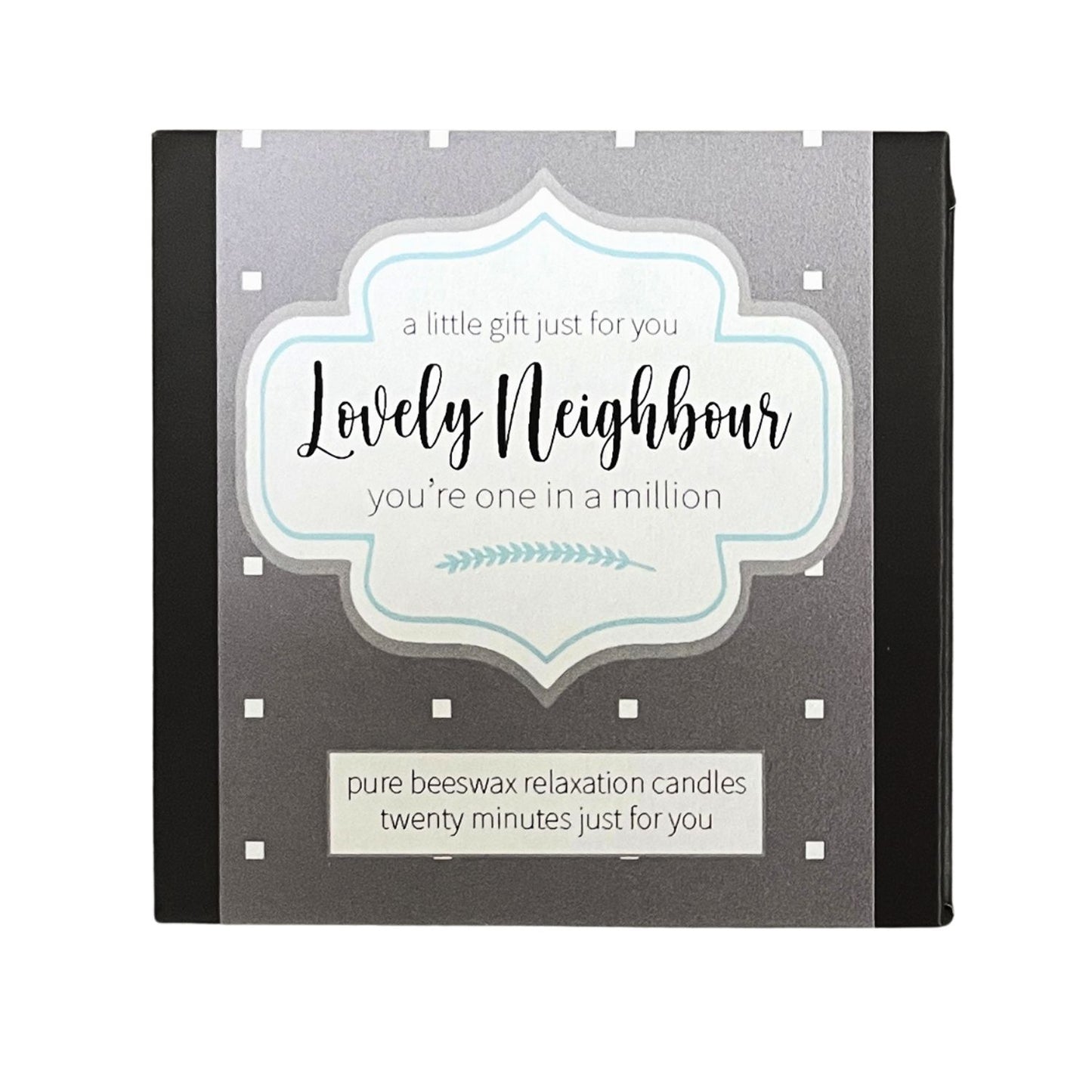 Cotton & Grey Lovely Neighbour Candles Beeswax Candle Gift Idea