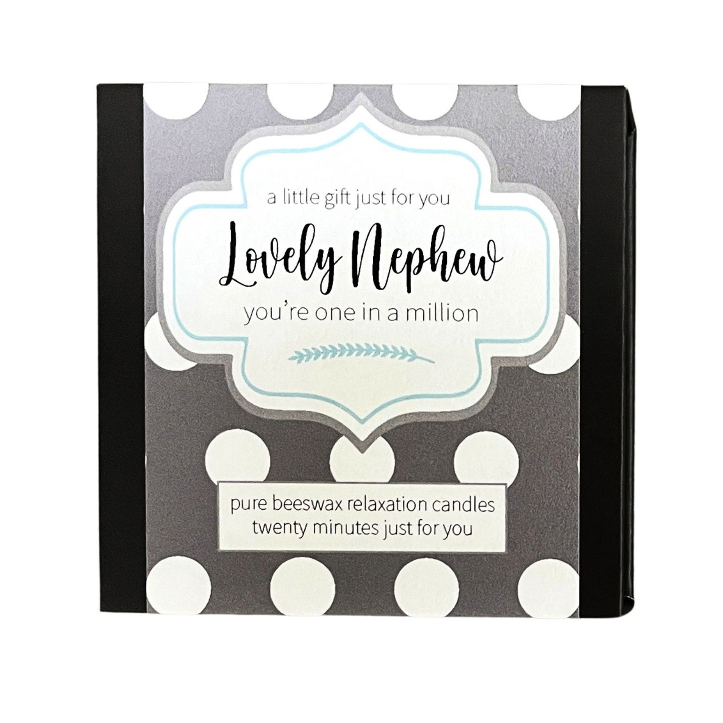 Cotton & Grey Lovely Nephew Candles Beeswax Candle Gift Idea