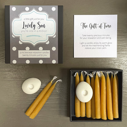 Cotton & Grey Lovely Son Candles Beeswax Candle Gift Idea