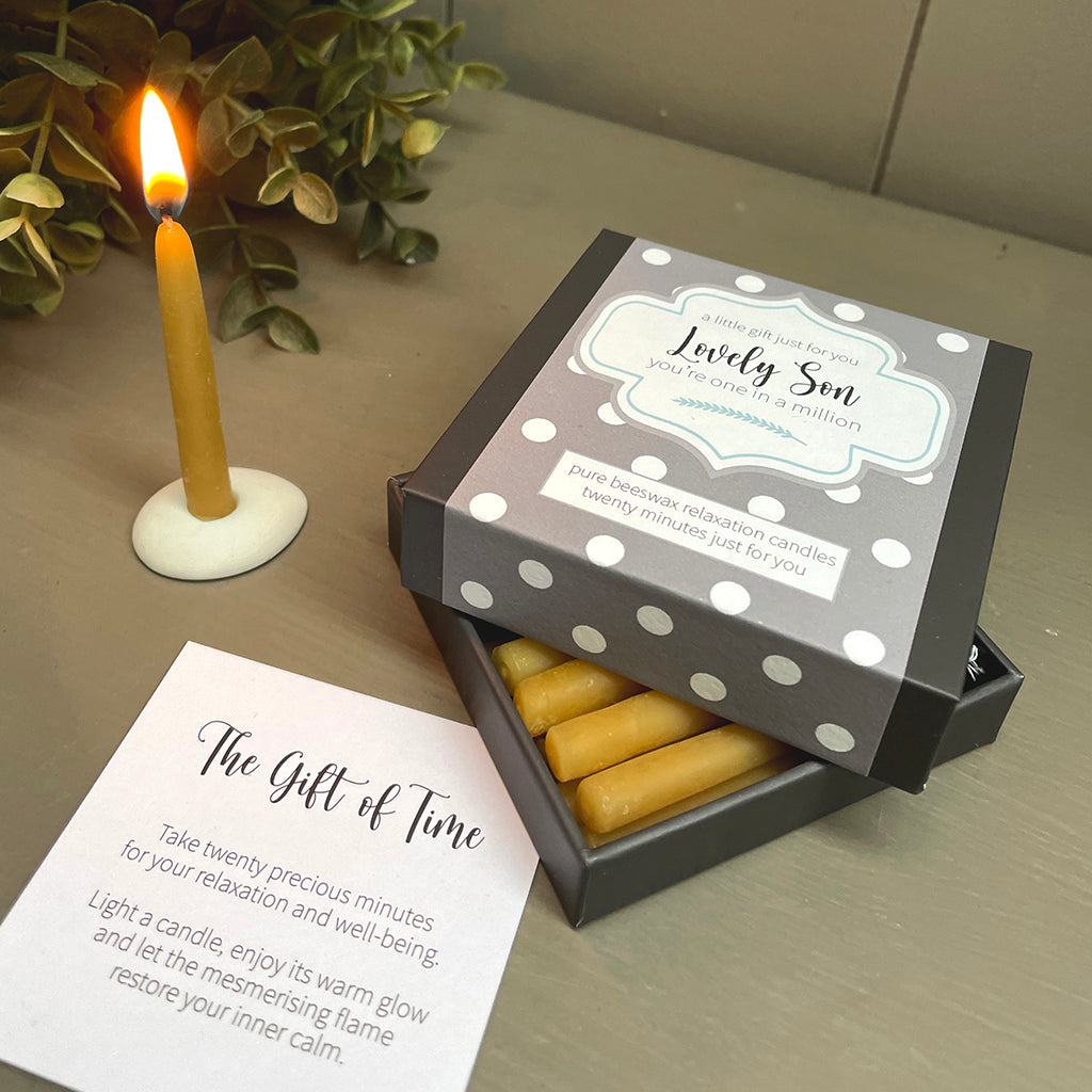 Cotton & Grey Lovely Son Candles Beeswax Candle Gift Idea