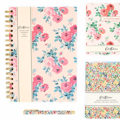 Cath Kidston Stationery Hardback Notebook B5 Wire-Bound Lined Floral Gift Idea