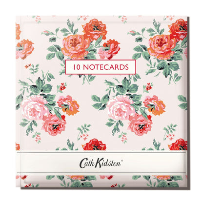 Cath Kidston Stationery Pack 10 Notecards In 2 Floral Designs Writing Gift Idea