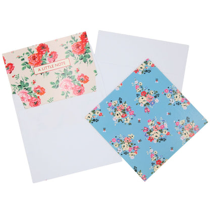 Cath Kidston Stationery Pack 10 Notecards In 2 Floral Designs Writing Gift Idea