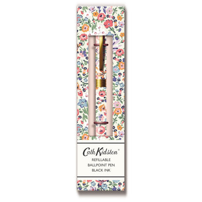 Cath Kidston Stationery Pen Refillable Floral Ballpoint In Gift Box Gift Idea