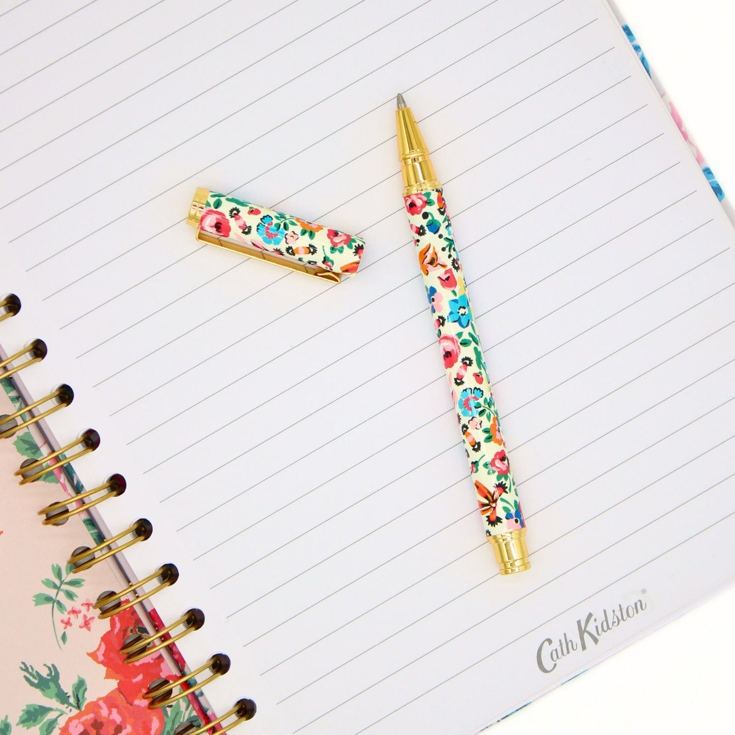 Cath Kidston Stationery Pen Refillable Floral Ballpoint In Gift Box Gift Idea