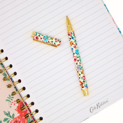 Cath Kidston Stationery Pen Refillable Floral Ballpoint In Gift Box Gift Idea