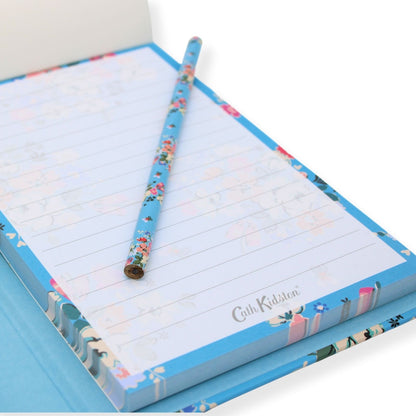 Cath Kidston Stationery Set A5 Notepad Pencil & Sticky Notes Floral Gift Idea
