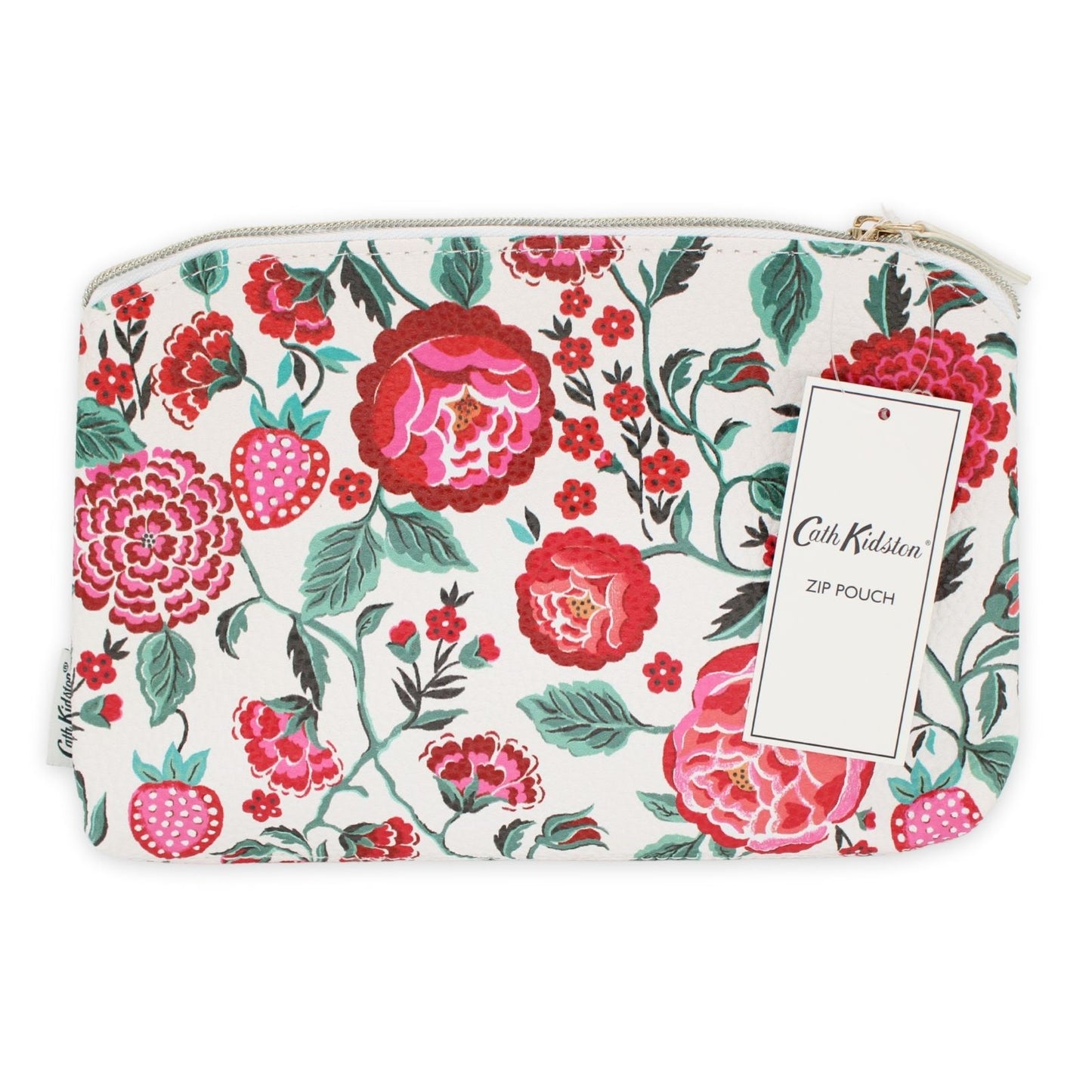 Cath Kidston Stationery Zip Pouch Strawberry Garden Floral Pencil Case Gift Idea