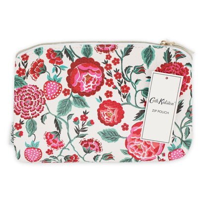 Cath Kidston Stationery Zip Pouch Strawberry Garden Floral Pencil Case Gift Idea