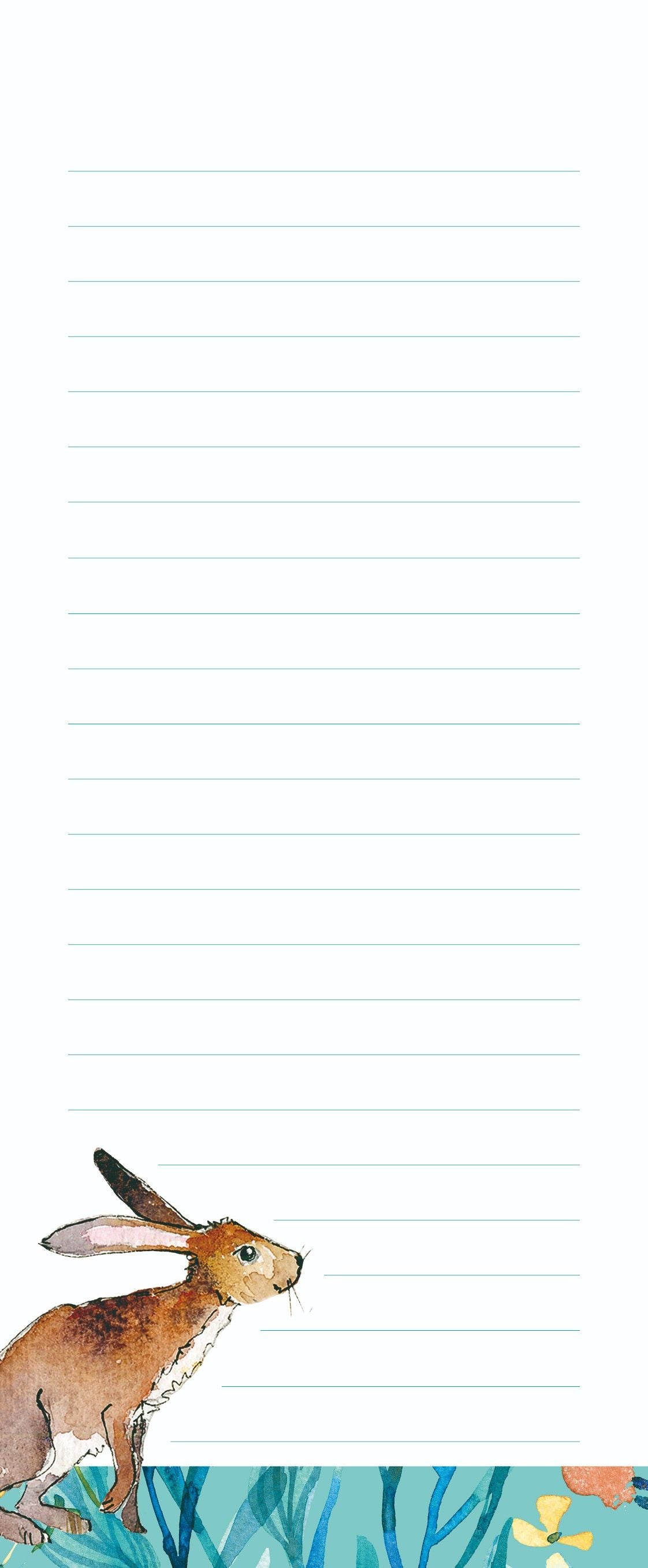 Gifted Stationery Kissing Hares Magnetic Shopping List