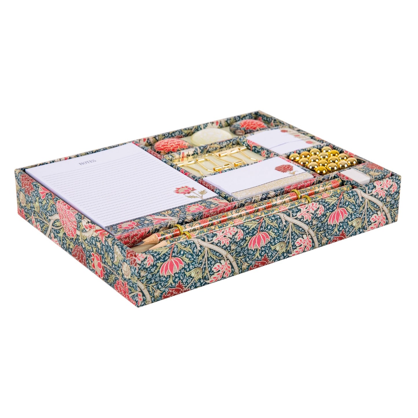 Gifted Stationery Gift Set William Morris Cray Pencils, Pads & Desk Accessories
