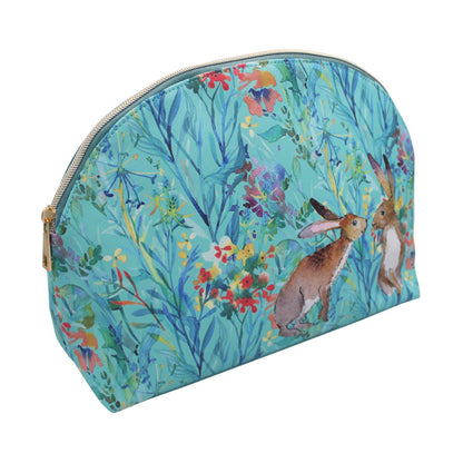 Gifted Stationery Cosmetic Bag Kissing Hares Design Travel Toiletry Bag