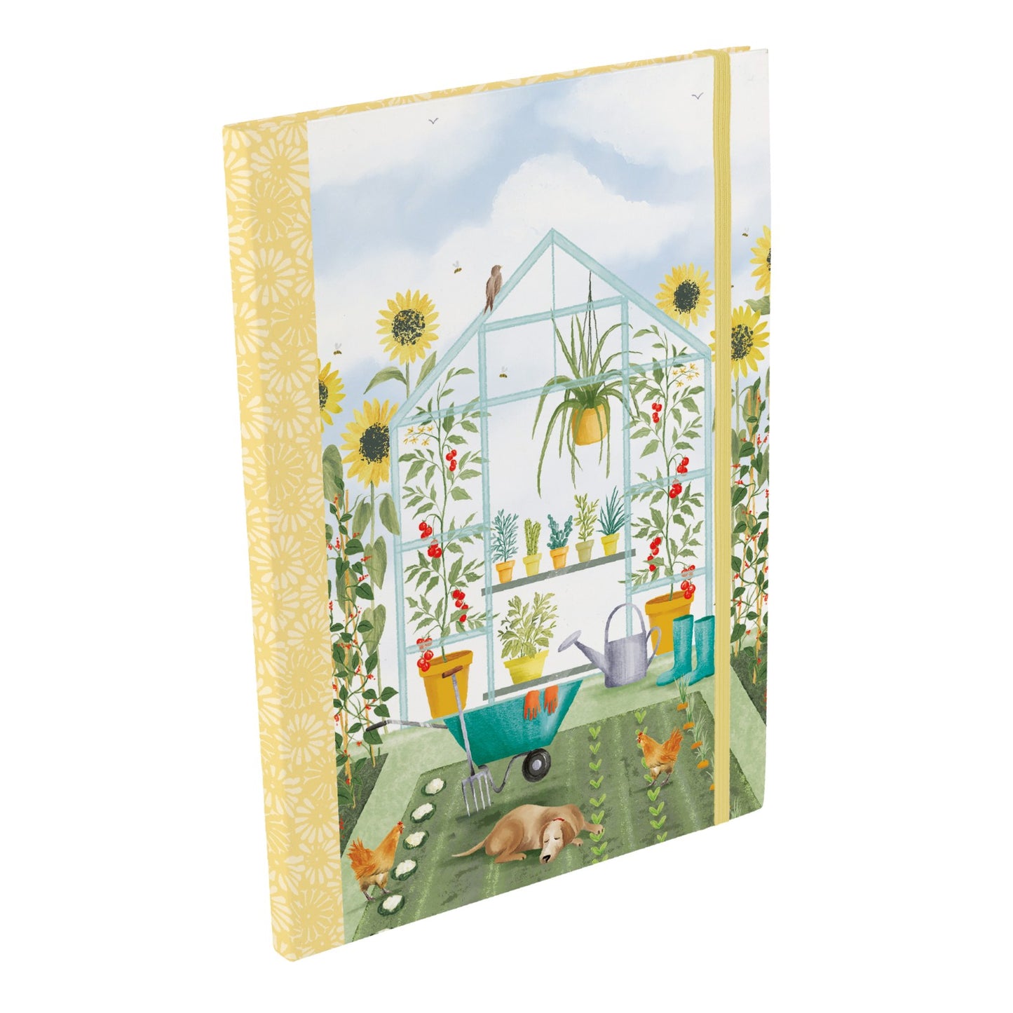 Gifted Stationery A4 Notebook In The Garden Design Softcover Lined Journal