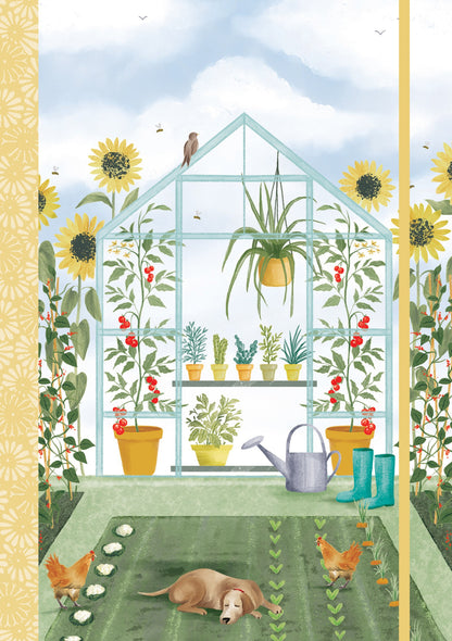Gifted Stationery A4 Notebook In The Garden Design Softcover Lined Journal