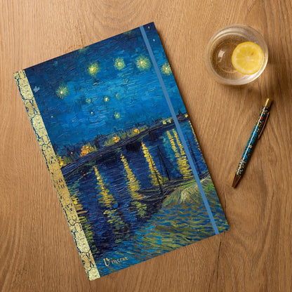 Gifted Stationery A4 Notebook Van Gogh Starry Night Softcover Lined Journal