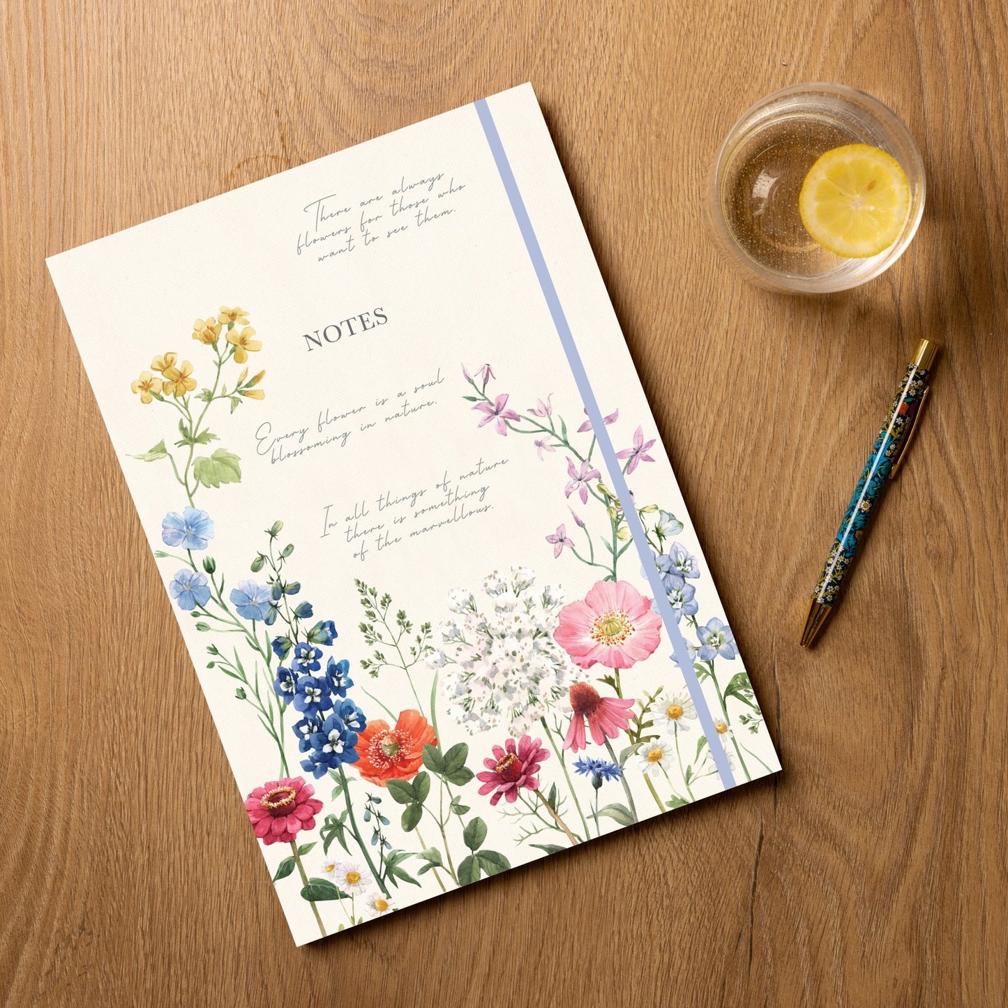 Gifted Stationery A4 Notebook Wild Harmony Design Softcover Lined Journal