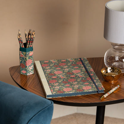 Gifted Stationery A4 Notebook William Morris Cray Design Softcover Lined Journal