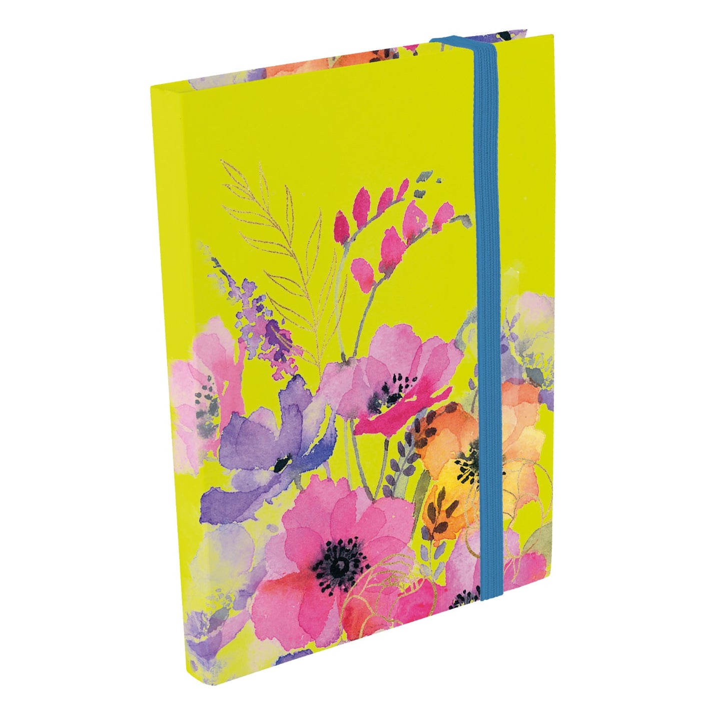 Gifted Stationery A6 Notebook Anemones Design Softcover Lined Pocket Journal