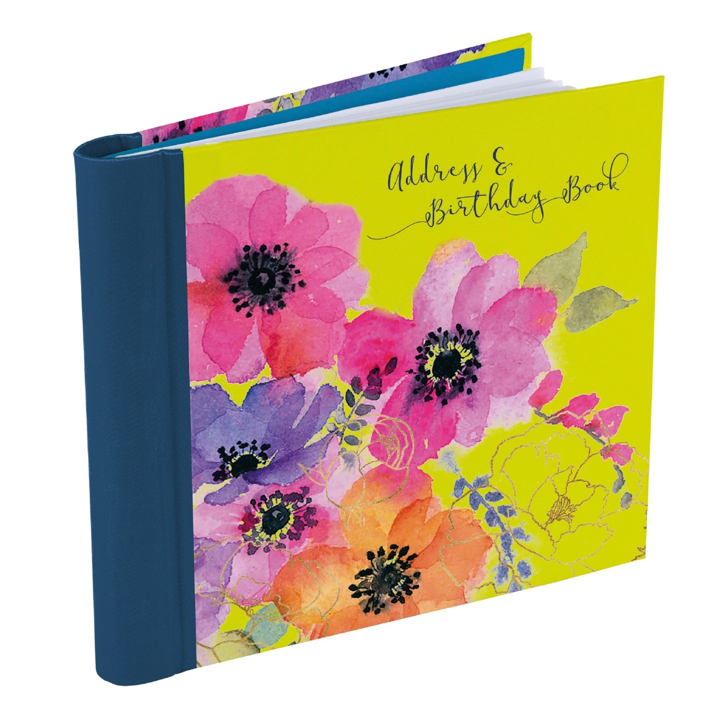 Gifted Stationery Address & Birthday Book Anemones Design