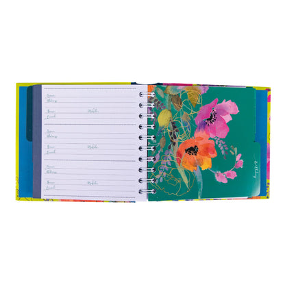 Gifted Stationery Address & Birthday Book Anemones Design