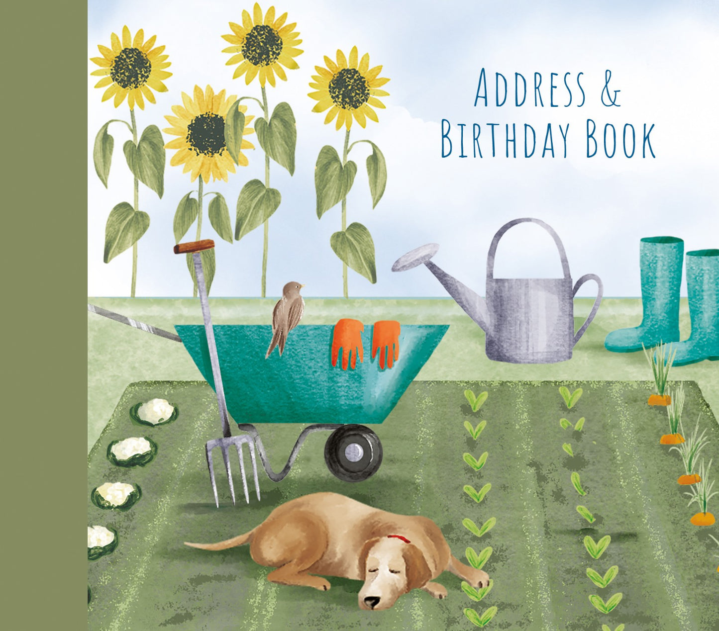 Gifted Stationery Address & Birthday Book In The Garden Design