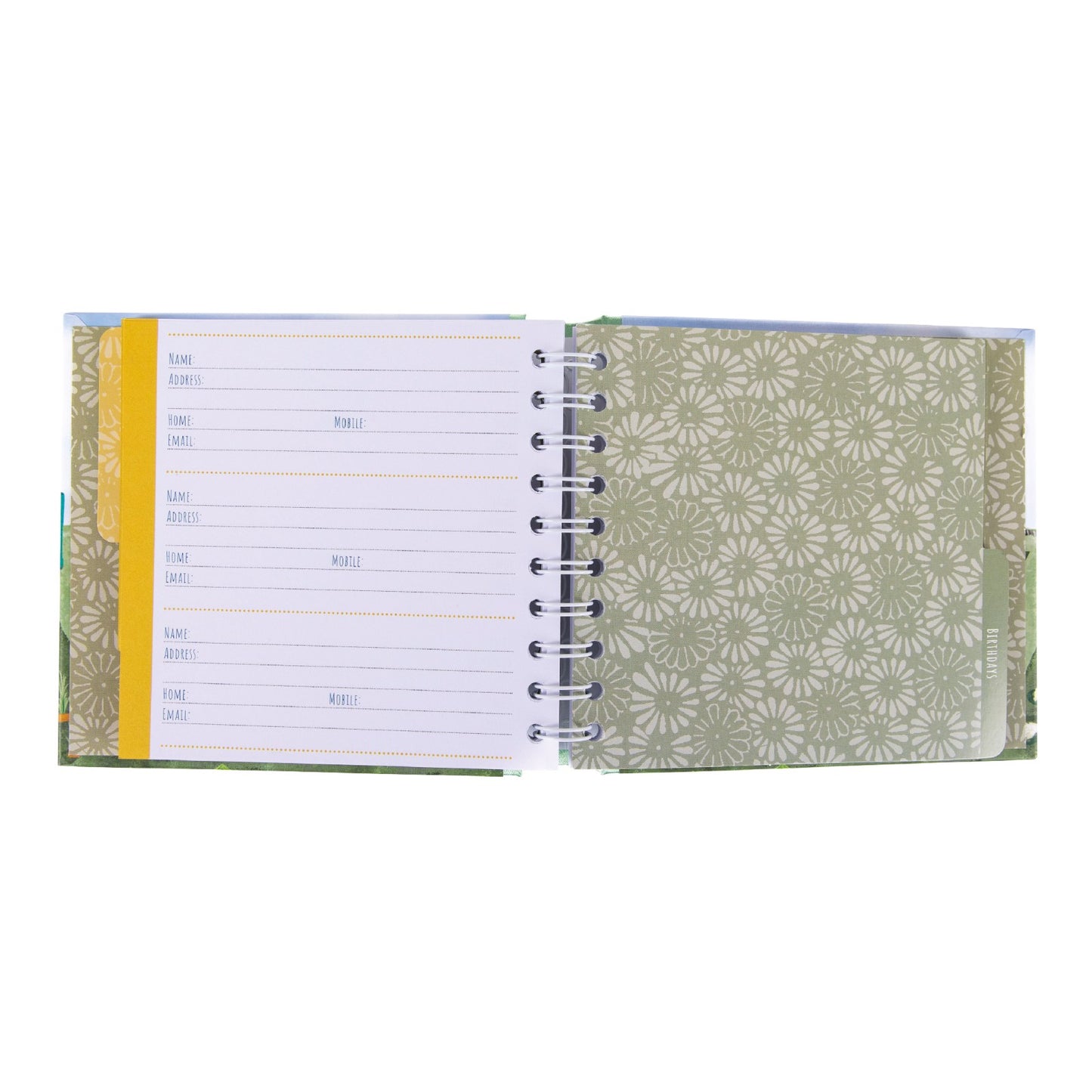 Gifted Stationery Address & Birthday Book In The Garden Design