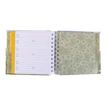 Gifted Stationery Address & Birthday Book In The Garden Design