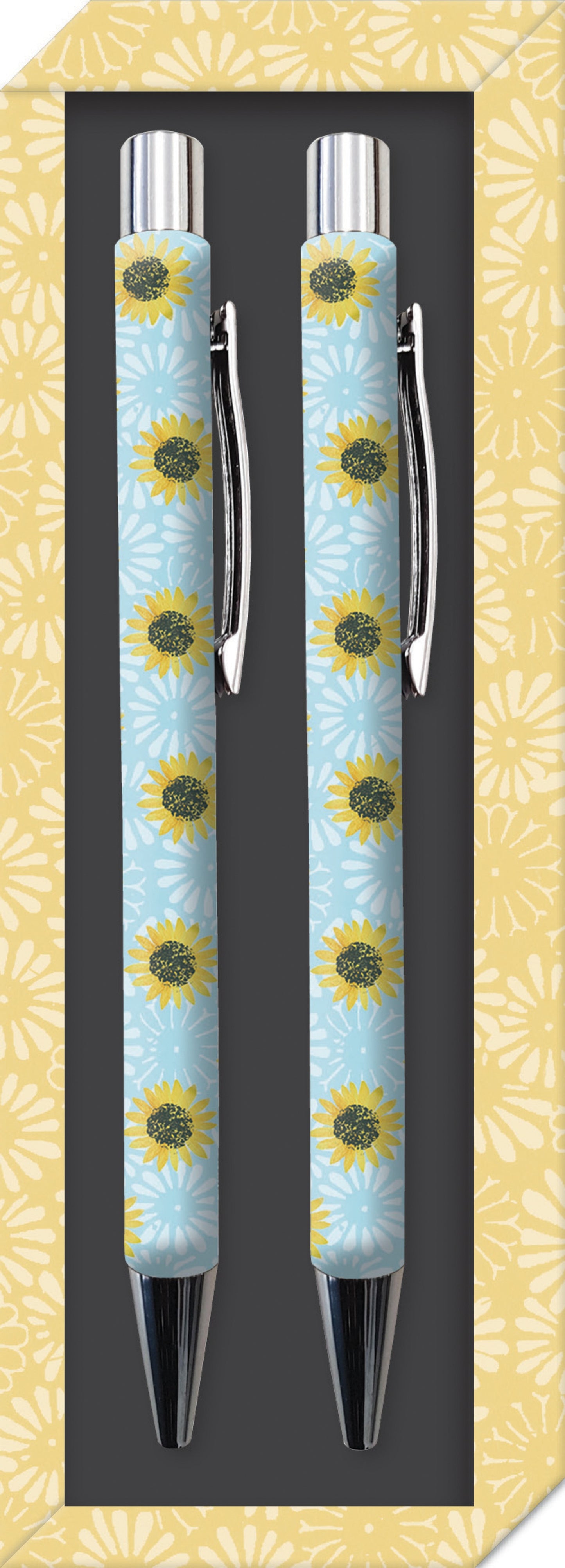 Gifted Stationery Twin Pen Set In The Garden Design Pair Pens In Gift Box