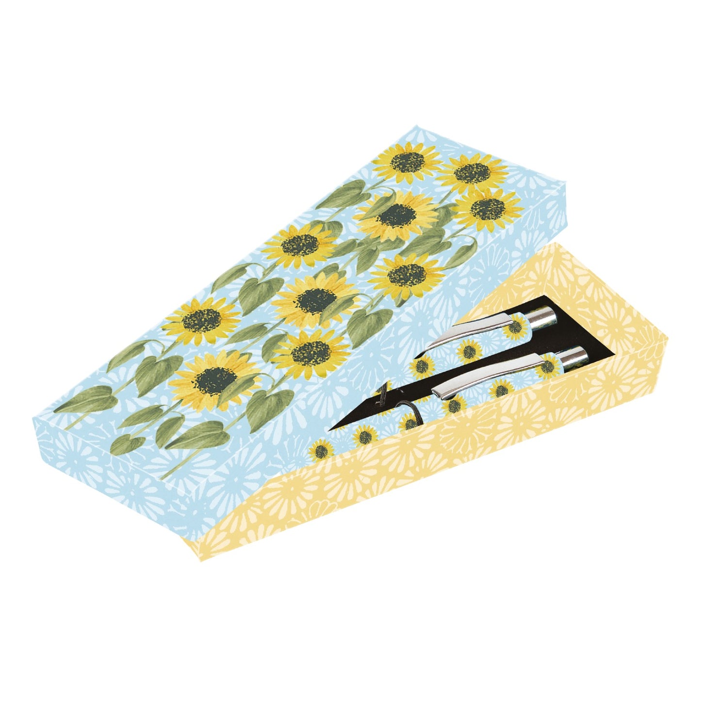 Gifted Stationery Twin Pen Set In The Garden Design Pair Pens In Gift Box