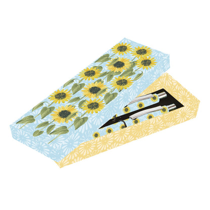 Gifted Stationery Twin Pen Set In The Garden Design Pair Pens In Gift Box