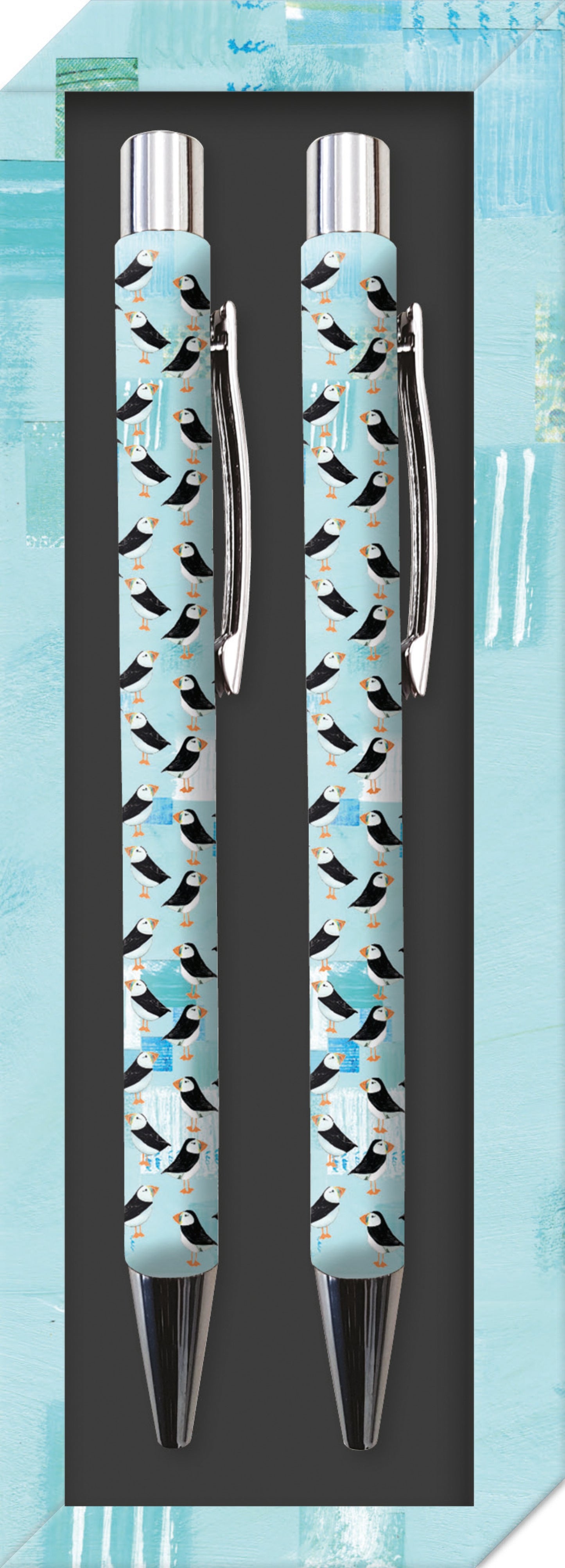 Gifted Stationery Twin Pen Set Sea Breeze Design Pair Pens In Gift Box