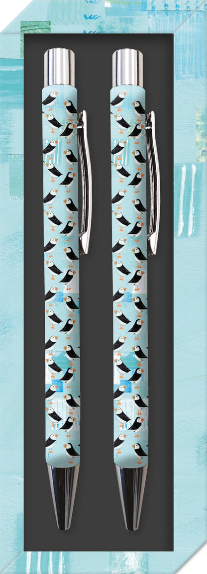 Gifted Stationery Twin Pen Set Sea Breeze Design Pair Pens In Gift Box