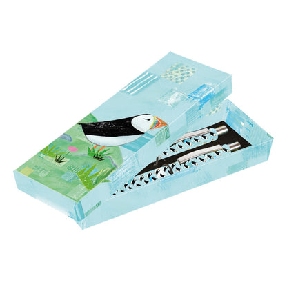 Gifted Stationery Twin Pen Set Sea Breeze Design Pair Pens In Gift Box