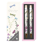 Gifted Stationery Twin Pen Set Wild Harmony Design Pair Pens In Gift Box