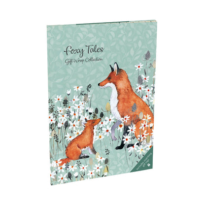 Gifted Stationery Gift Wrap Collection Foxy Tails Design Wrapping Paper & Tags