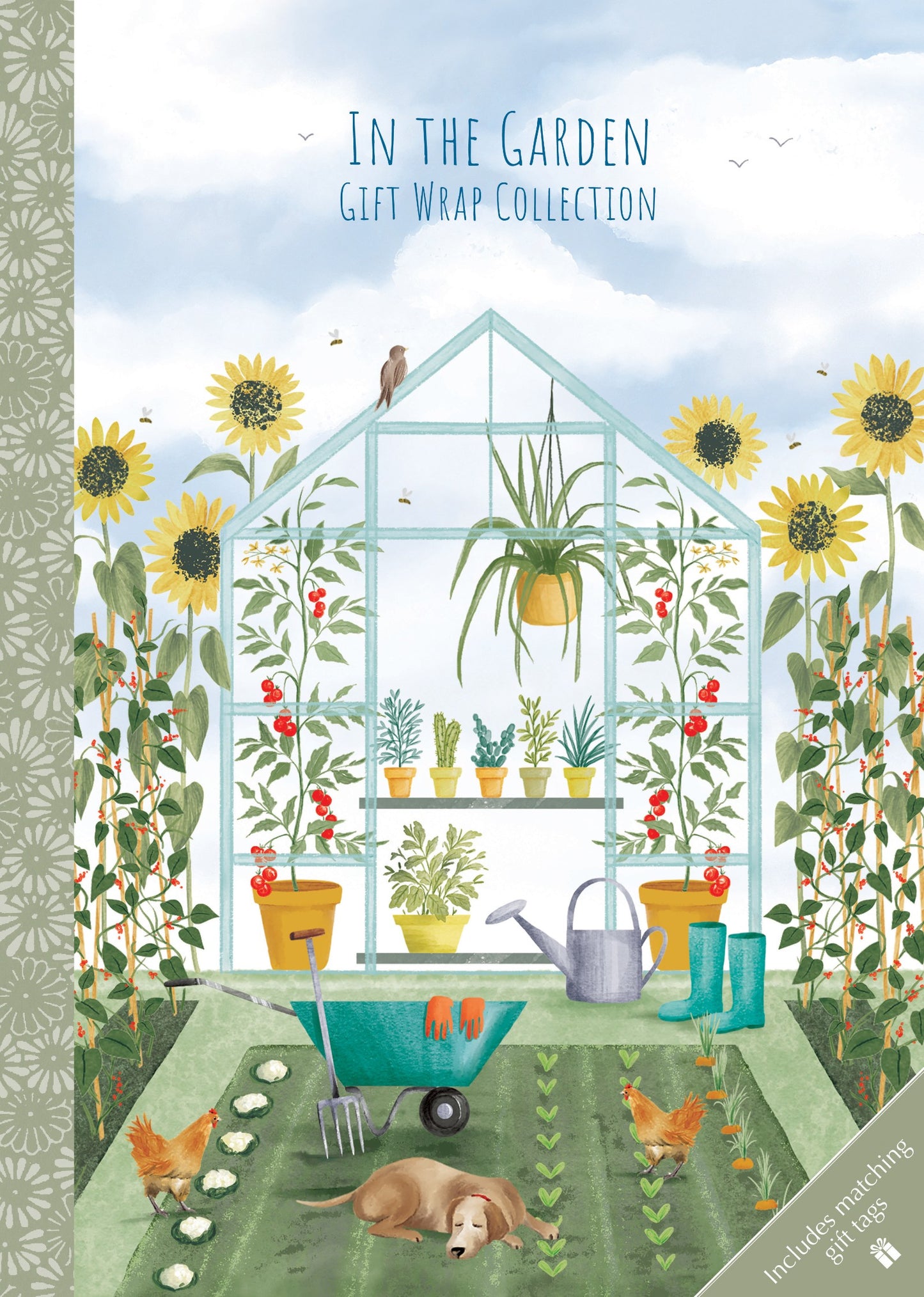 Gifted Stationery Gift Wrap Collection In The Garden Wrapping Paper & Tags