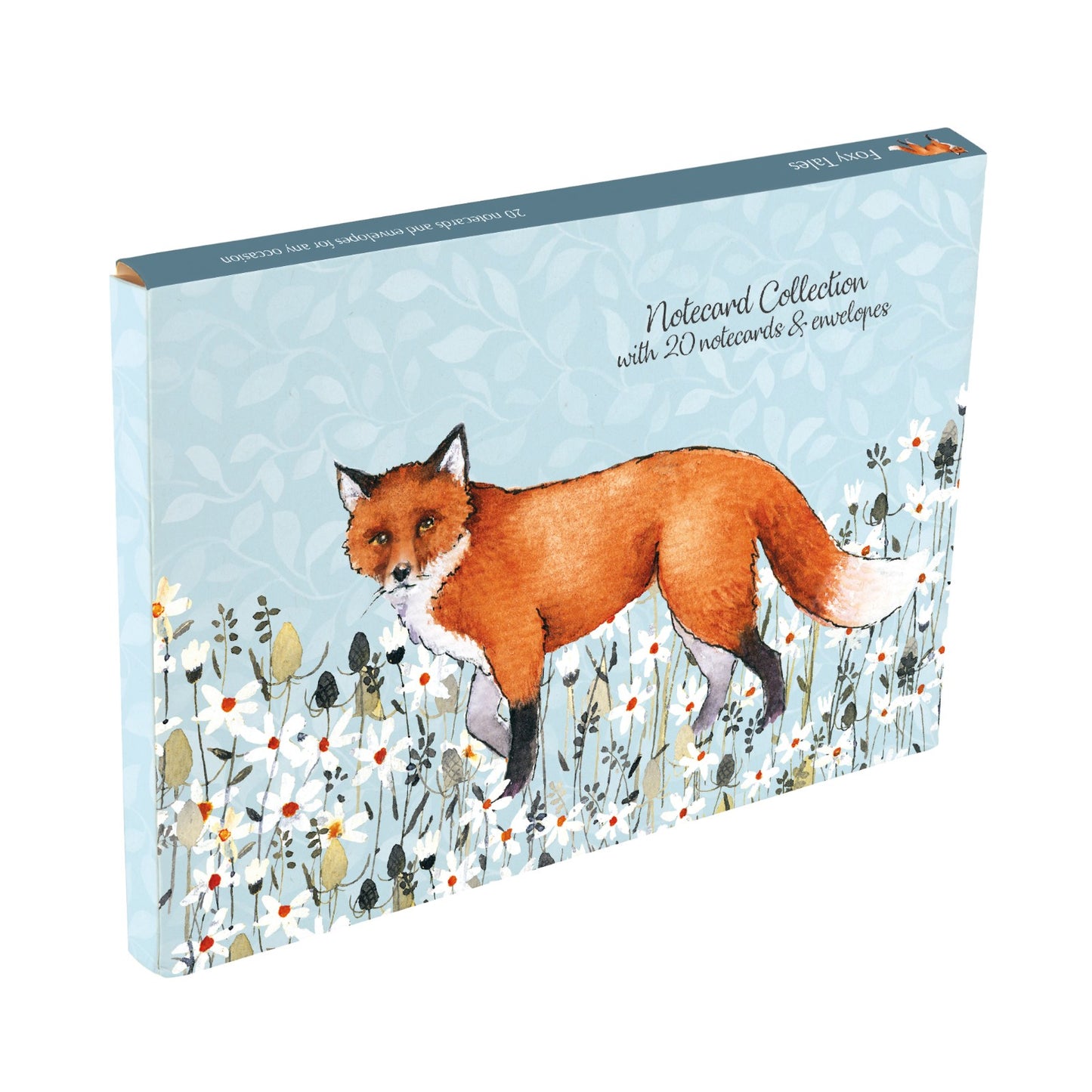Gifted Stationery Notecard Collection Foxy Tails Design 20 Notecards & Envelopes