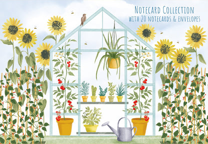 Gifted Stationery Notecard Collection In The Garden 20 Notecards & Envelopes