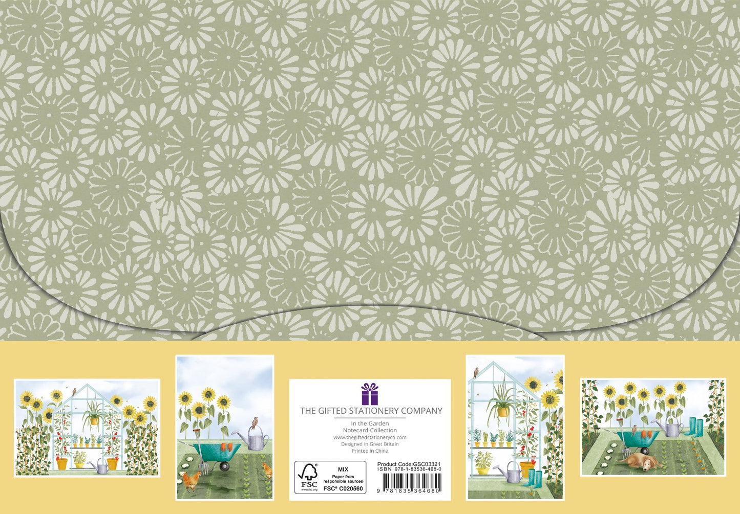 Gifted Stationery Notecard Collection In The Garden 20 Notecards & Envelopes
