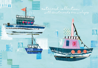 Gifted Stationery Notecard Collection Sea Breeze Design 20 Notecards & Envelopes